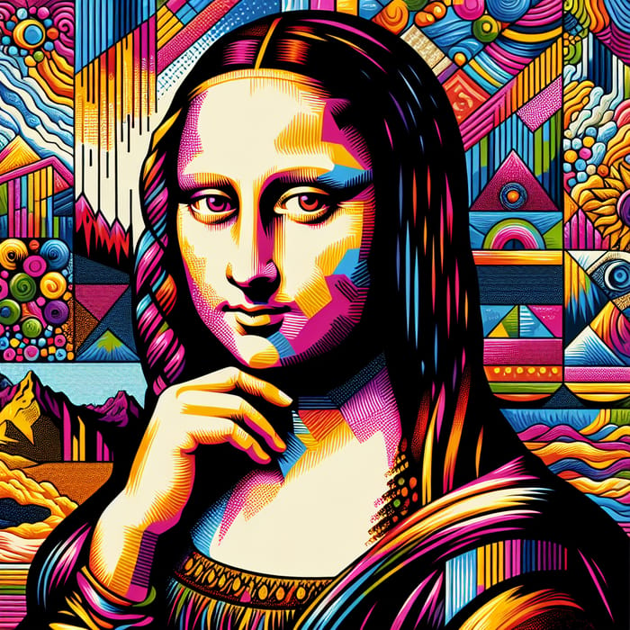 Mona Liza: A Pop Art Inspired Portrait