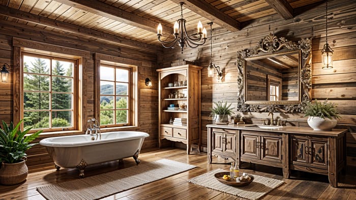 Rustic Bathroom Interior Design Ideas