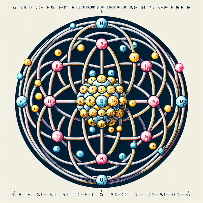 Boron Atom Electron Configuration in Rutherford Model