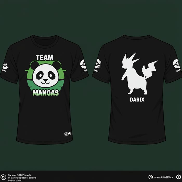 Team Panda Pokémon TCG Tournament Shirt Design Team Panda Pokémon TCG Tournament Shirt Design