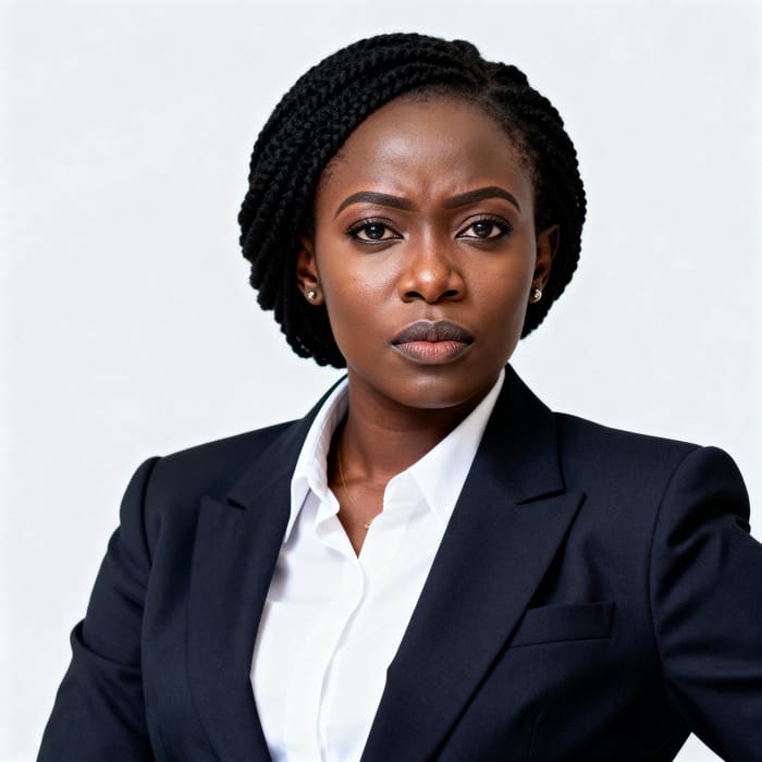 Confident Nigerian Businesswoman in a Suit Confident Nigerian Businesswoman in a Suit