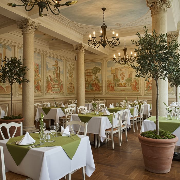 Elegant Indoor Italian Restaurant Ambiance Elegant Indoor Italian Restaurant Ambiance