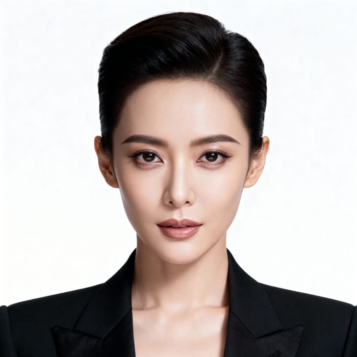 Luxurious Official Portrait in Black Suit Luxurious Official Portrait in Black Suit