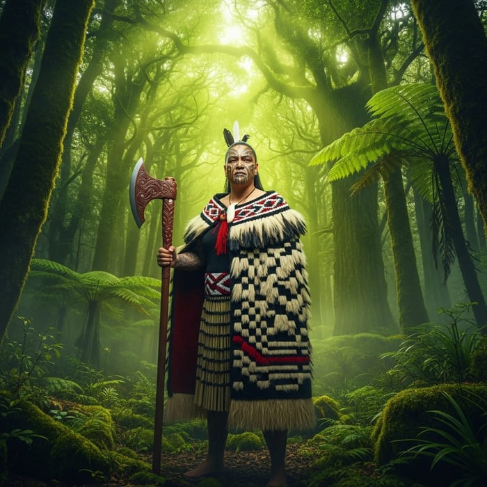 Maori Forest Guardian: Nature's Ethereal Protector Maori Forest Guardian: Nature's Ethereal Protector