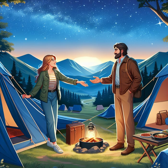 Stargazing Adventure: Amber and Albert's Camping Night