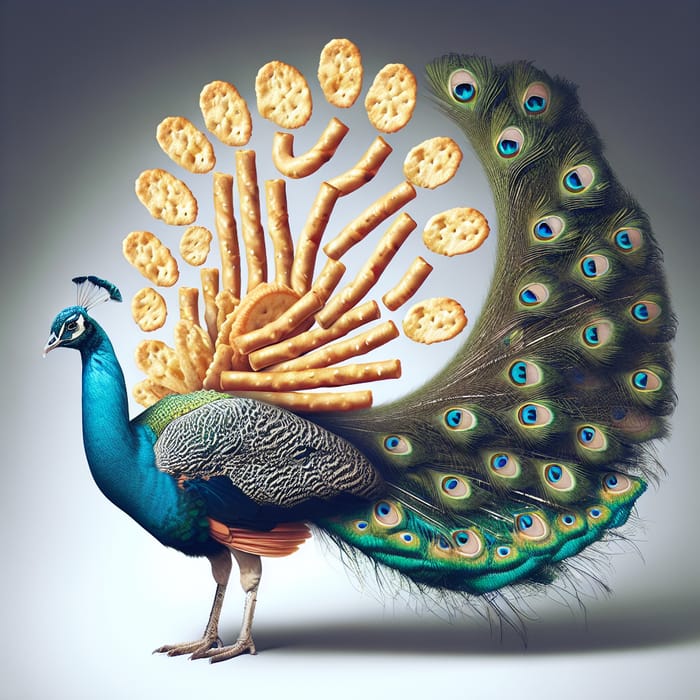 Captivating Animal Snack and Peacock Hybrid