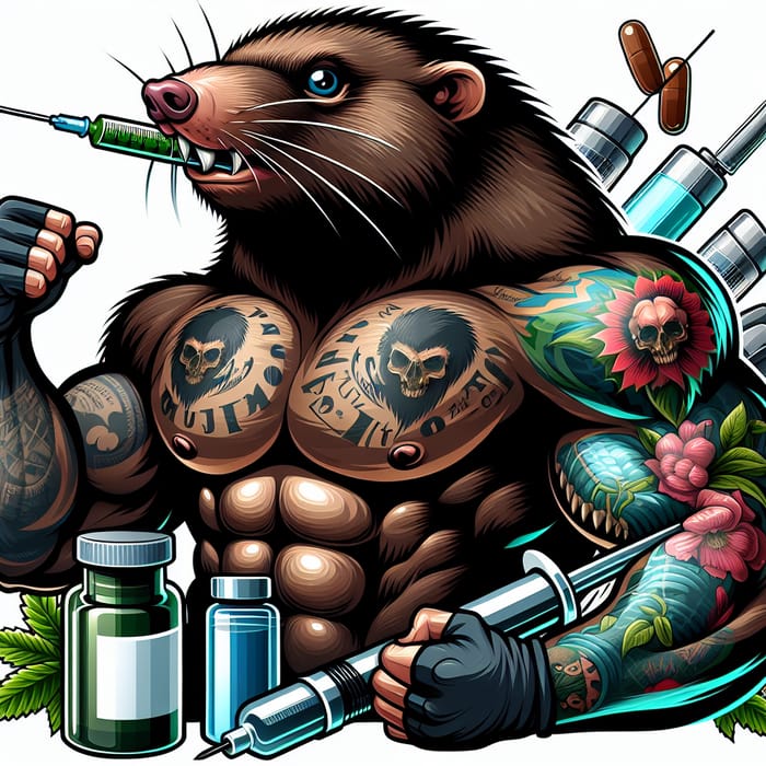 Muscular Moles with Tattoos: The Bold Creatures