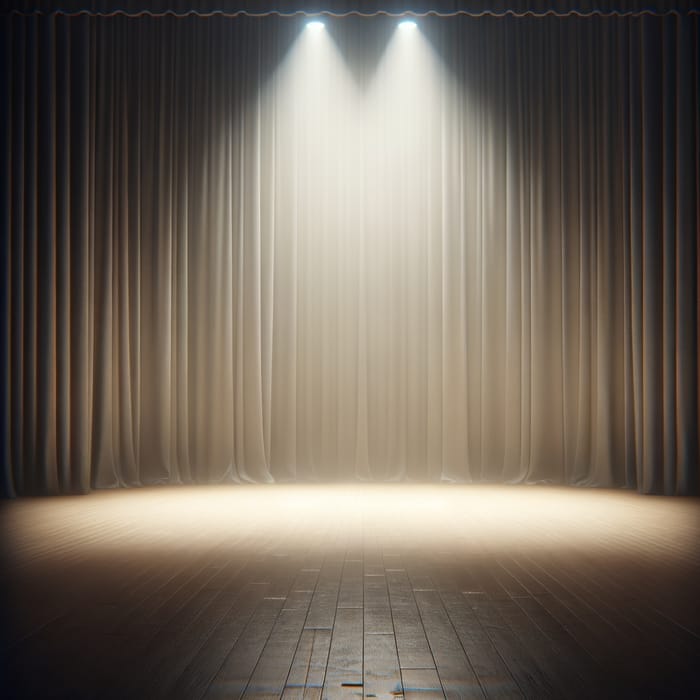 Empty Proscenium Stage with Soft Lighting