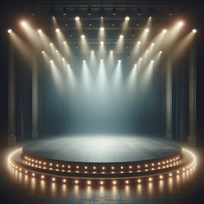 Empty Stage with Soft Lighting for Performers