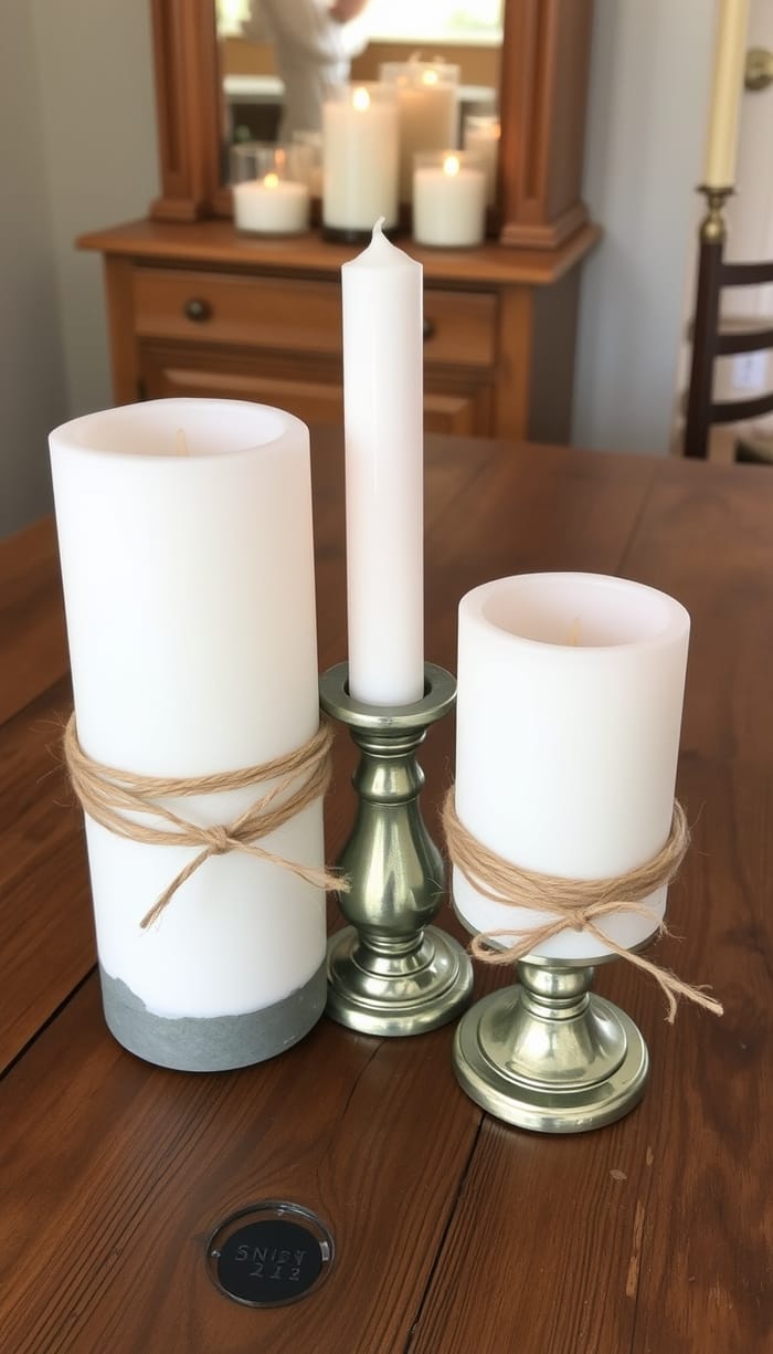 Elegant Candle Holders for Rustic Decor