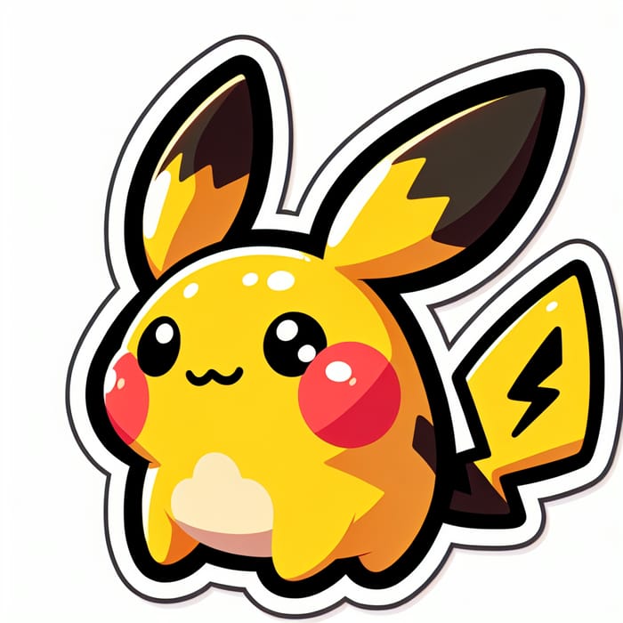 Pikachu Sticker - Cute Pokemon Decal