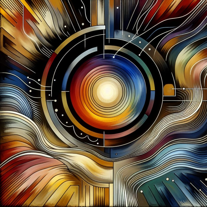 Empowerment Abstract Art: Strength & Determination