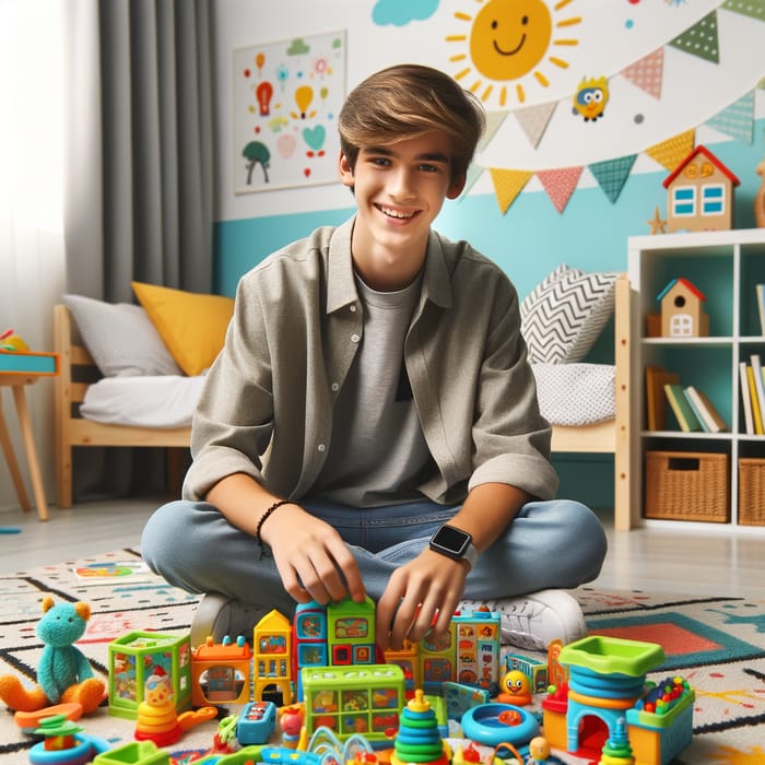 Fun and Colorful Toys for 16-Year-Old in Playful Children's Room