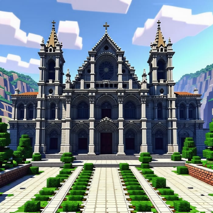 Basilica al stilo minecraft - Explore Unique Architectural Design