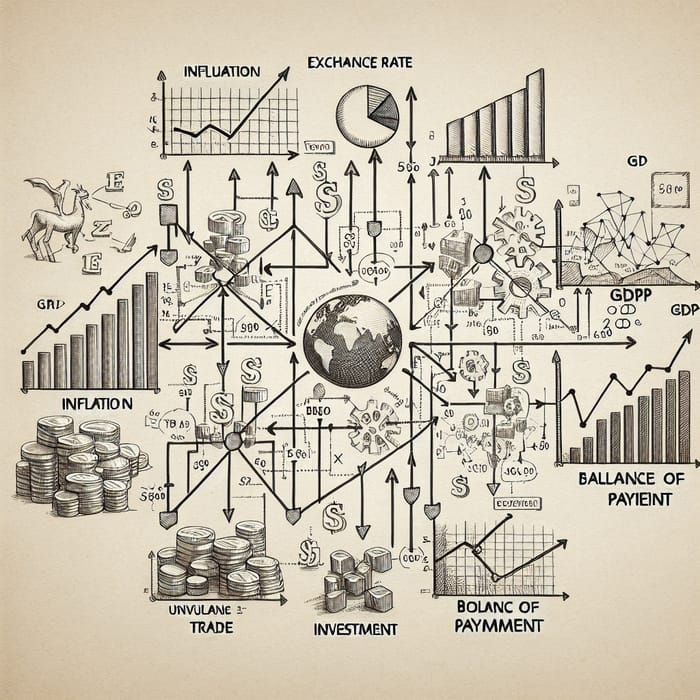 Relationship Between GDP, Inflation, Exchange Rate, Trade, Investment & BOP