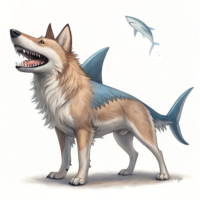 Unique Dog Shark Mix - A Fun Creation