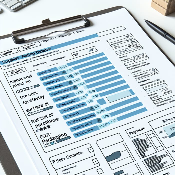 Supplier Rating Database: Inclusive Cost Assessment