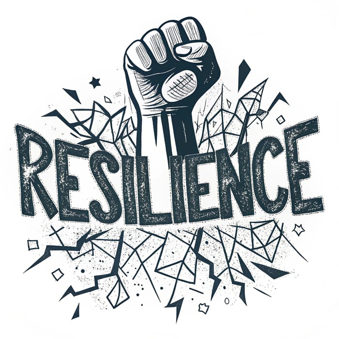 Resilience Tattoo Design with Bold Style