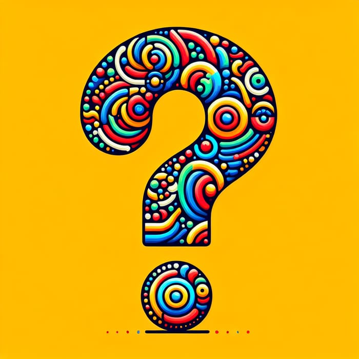 Vibrant Question Mark Image