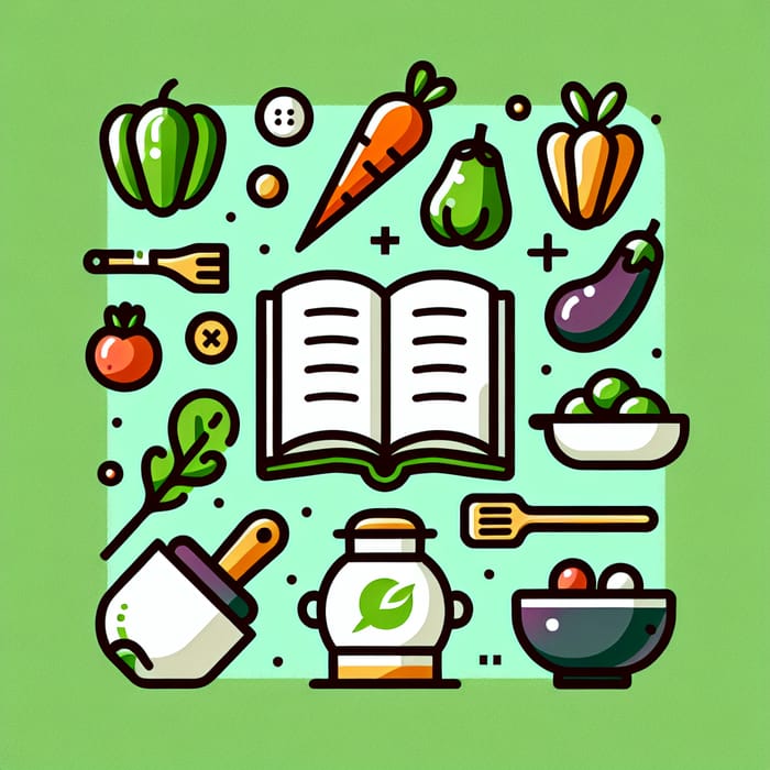 Vegan Recipes Icon: Daily Cooking Inspiration for Adults