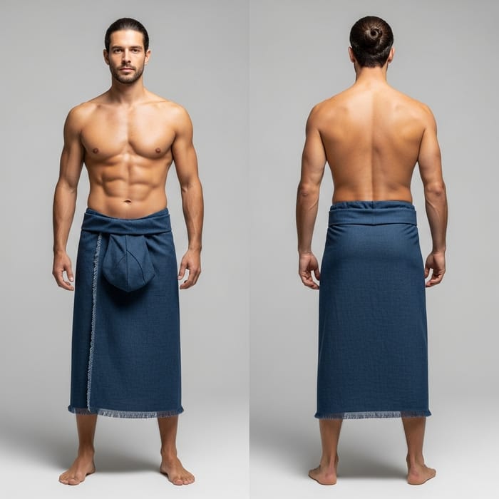Fundoshi: A Full Body View from Front and Back
