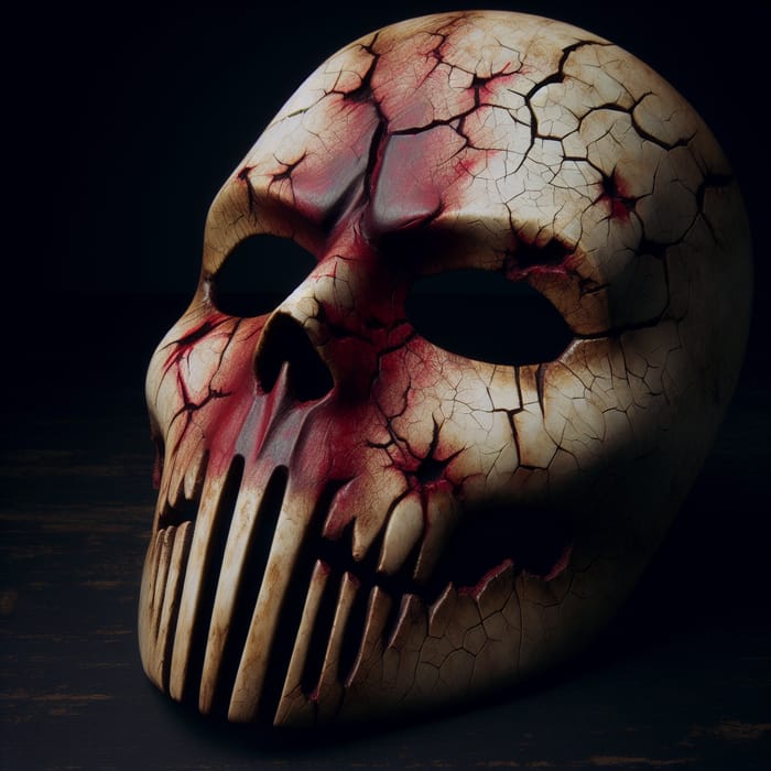 Blood-Stained Cracked Bone Mask