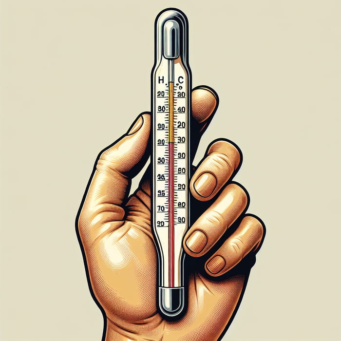 High Fever Thermometer Image | Proof of Illness Picture