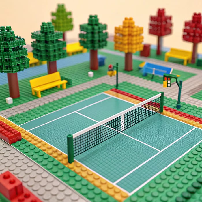 Build Your Own LEGO Paddle Tennis Court