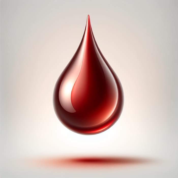 Intriguing Blood Drop - Mesmerizing Image