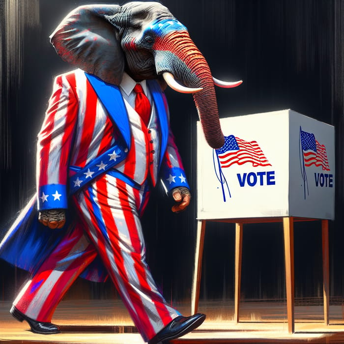 Patriotic Elephant: A Satirical Vote for Democracy