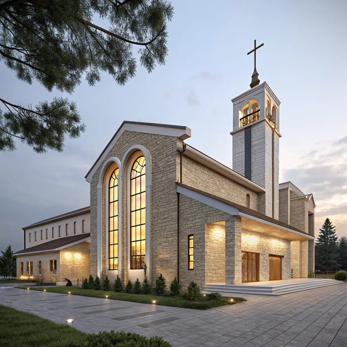 Simple Church Facades: Elegant Designs