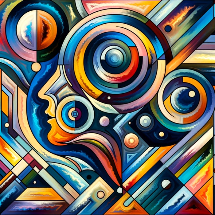 Vibrant Geometric Abstract Art