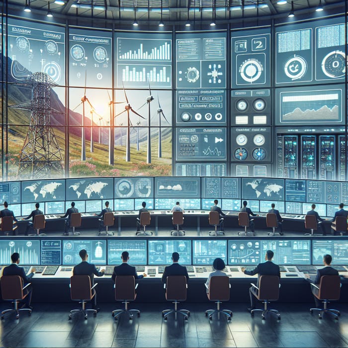 Power Energy Management: A Futuristic Control Room Visualization