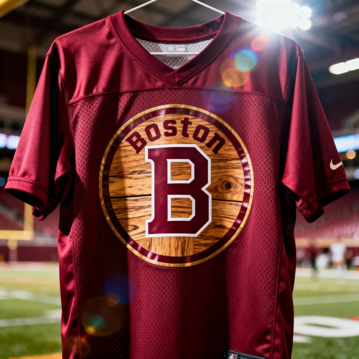 Vibrant Boston B Practice Jersey - Hyper-Realistic Design Vibrant Boston B Practice Jersey - Hyper-Realistic Design