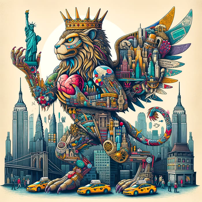 Marvelous New York Creature Illustration