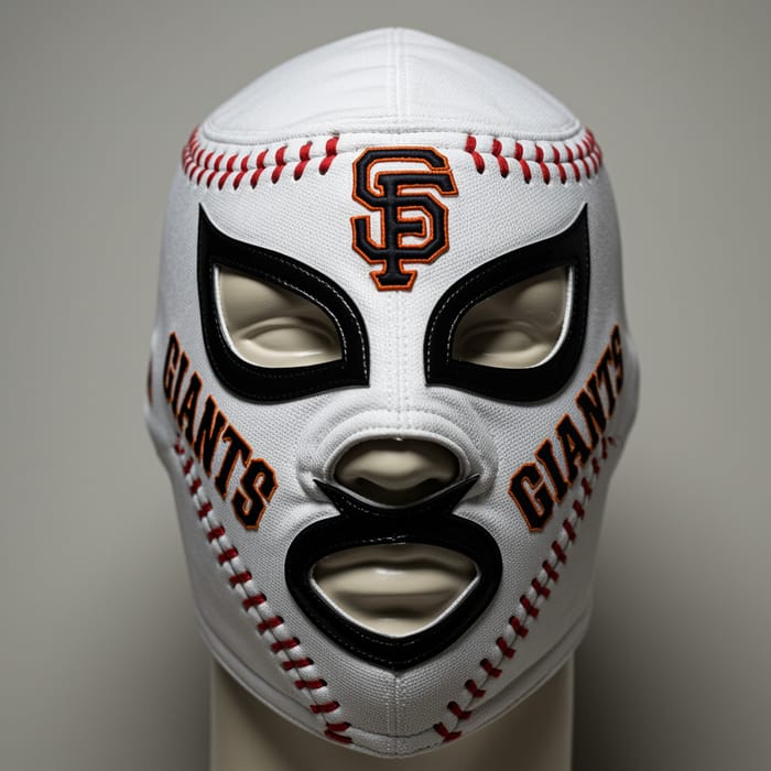 SF Giants Baseball Mask - Unique Mexican Wrestling Style SF Giants Baseball Mask - Unique Mexican Wrestling Style