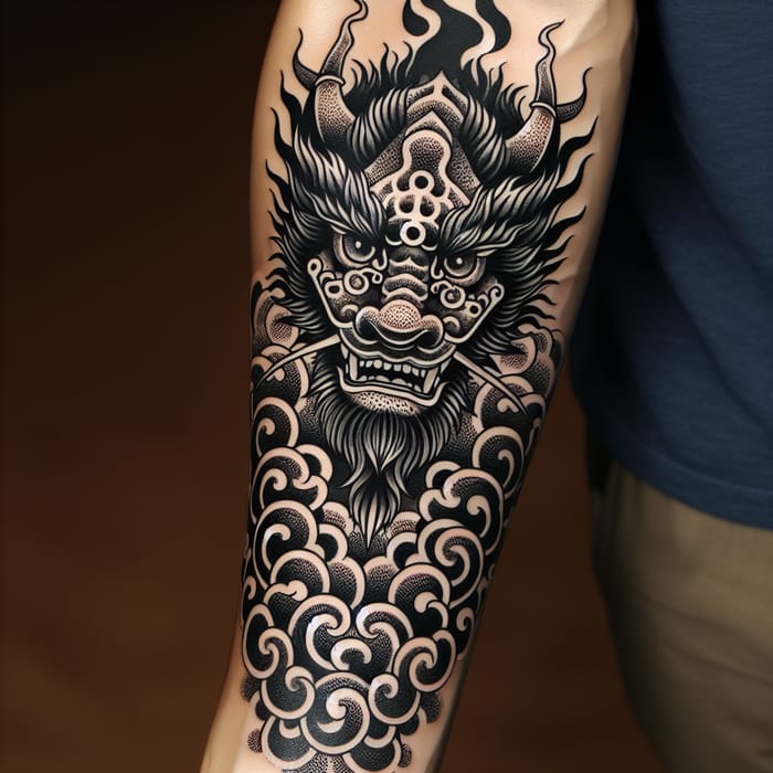 Stylish Taoist Tattoos for Asian Men