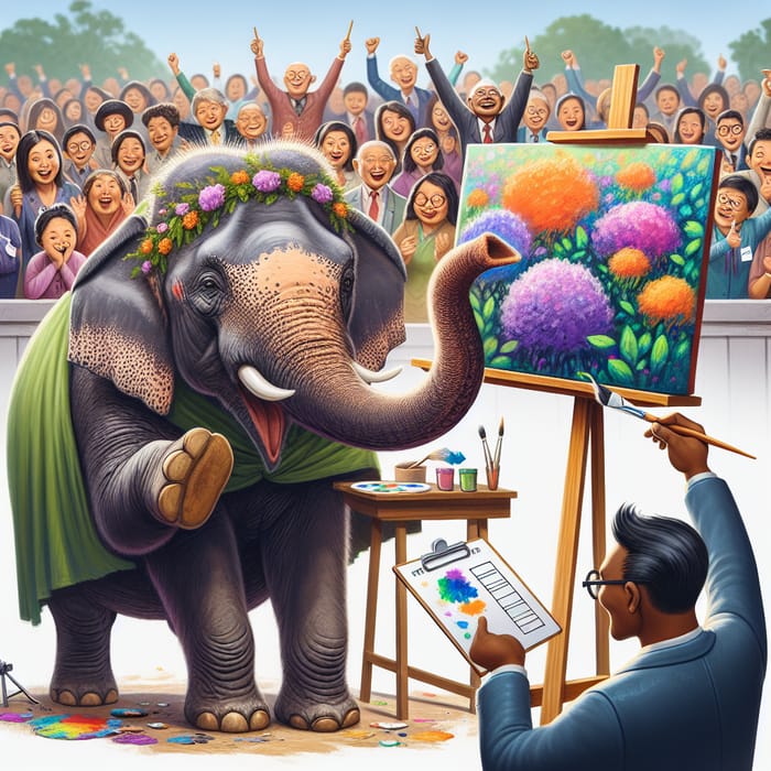 Elephant Artist Wins Painting Competition