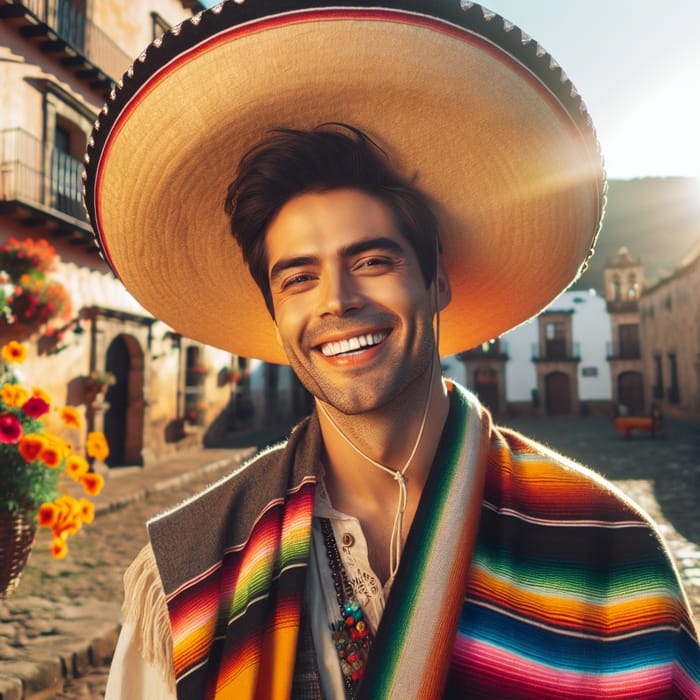 Authentic Mexican Man in Vibrant Attire