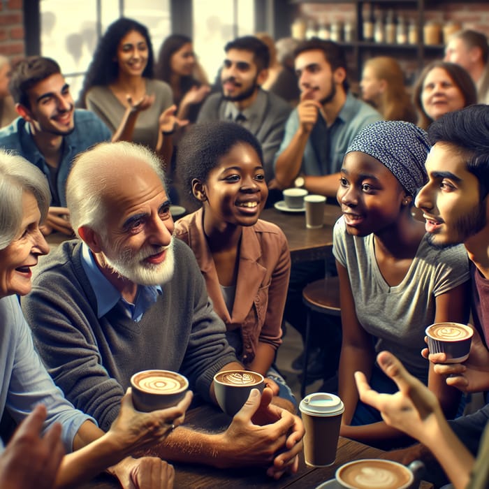 Engaging Conversation in a Cafe Setting