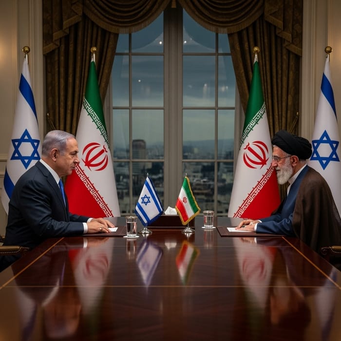 Netanyahu & Khamenei: A Tense Diplomatic Encounter Netanyahu & Khamenei: A Tense Diplomatic Encounter