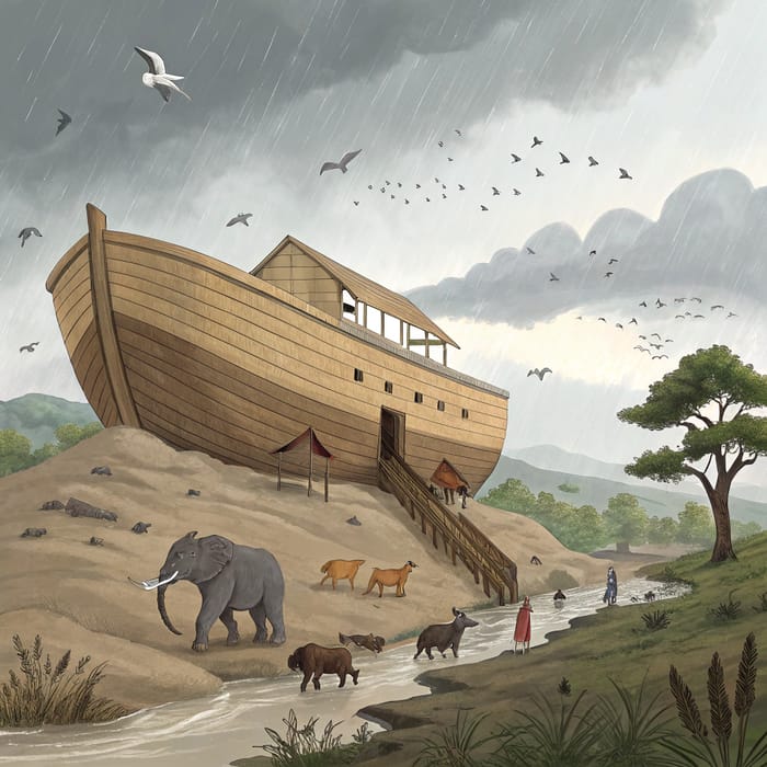 Noah's Ark: Animals Land After the Flood