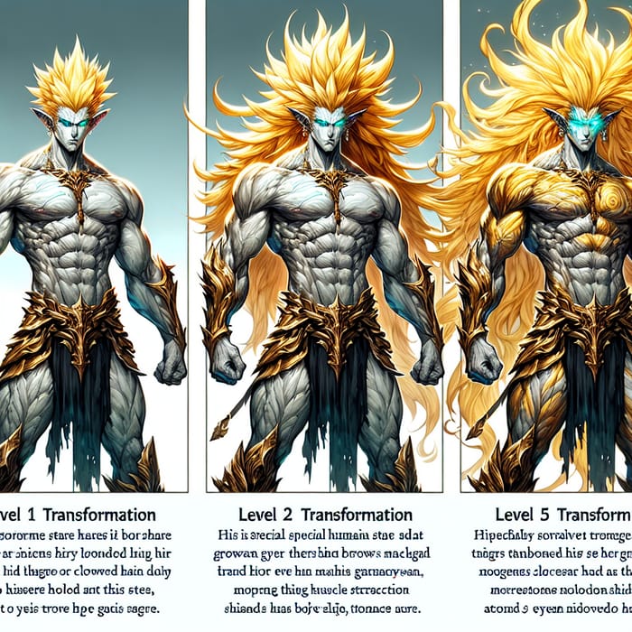 Galio Super Saiyan Transformations - Levels 1-5