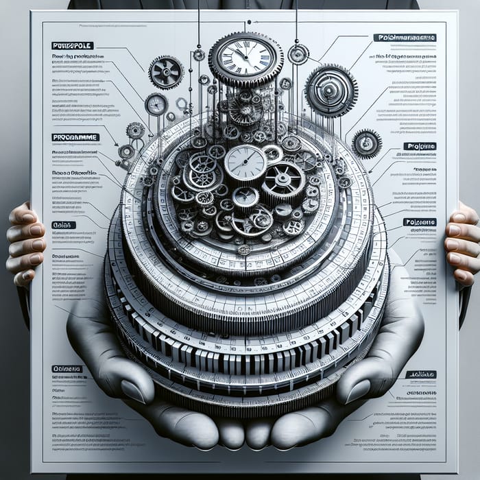 Innovative Agile Clock Diagram for Project, Programme, Portfolio Management