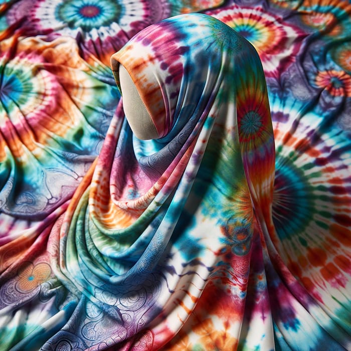 Tie Dye Hijab in Vibrant Colors | Artful Patterns