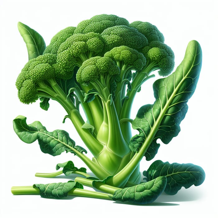 Fresh Broccoli Rabe Realistic Photos