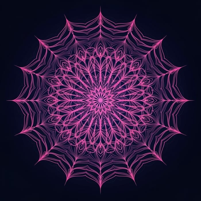 Stunning Pink Mandala Art for Your Space