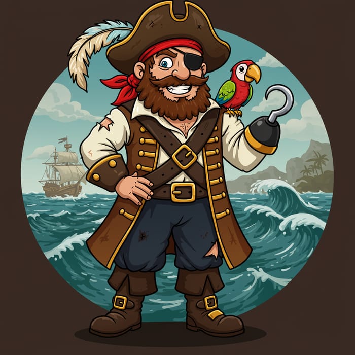 Cartoon Pirate Mascot: Fun and Adventurous Designs