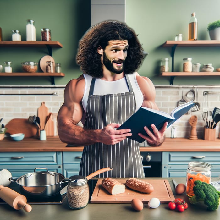 Mo Salah Cooking in Stylish Kitchen