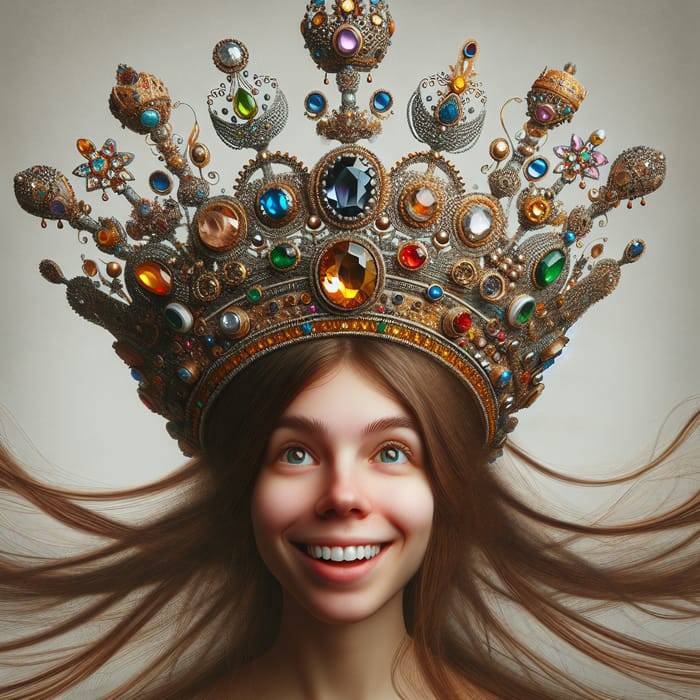 My Pic with Crown: A Cheerful Self-Portrait